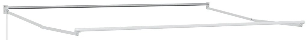 Toldo Retrátil Manual vidaXL Branco 500x300 cm, Tecido de Substituição