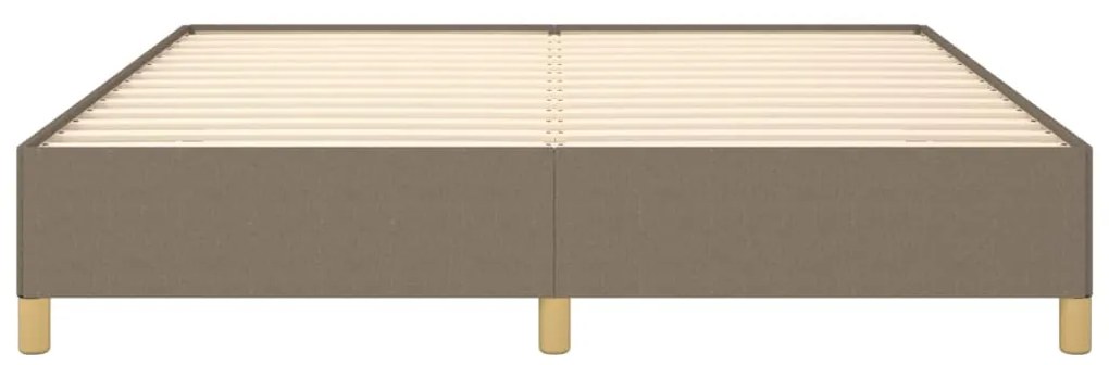 Cama sem colchão 180x200 cm tecido castanho-acinzentado