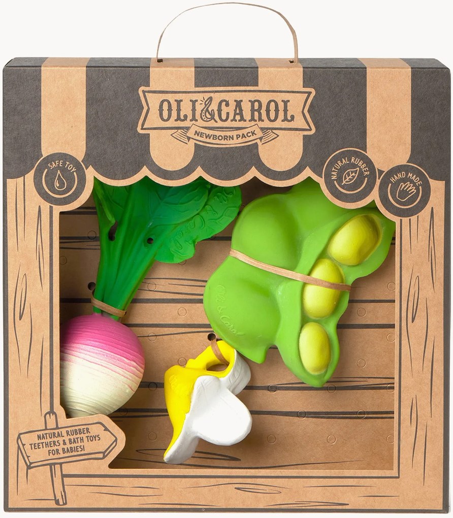 Mordedores para bebé artesanal Newborn, conjunto de 3