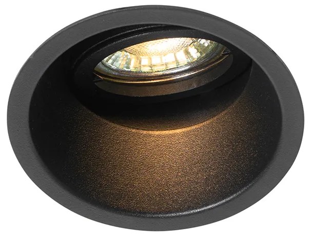 Foco embutido moderno preto rotativo e inclinável - Alloy Moderno