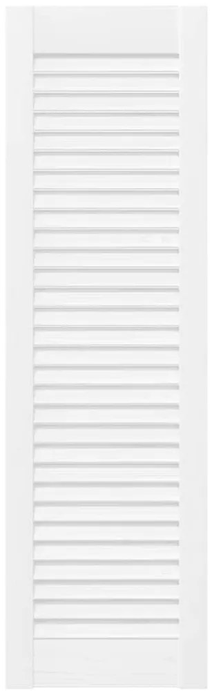 Portas de armário 2 pcs design de persiana 99x29,5 cm branco