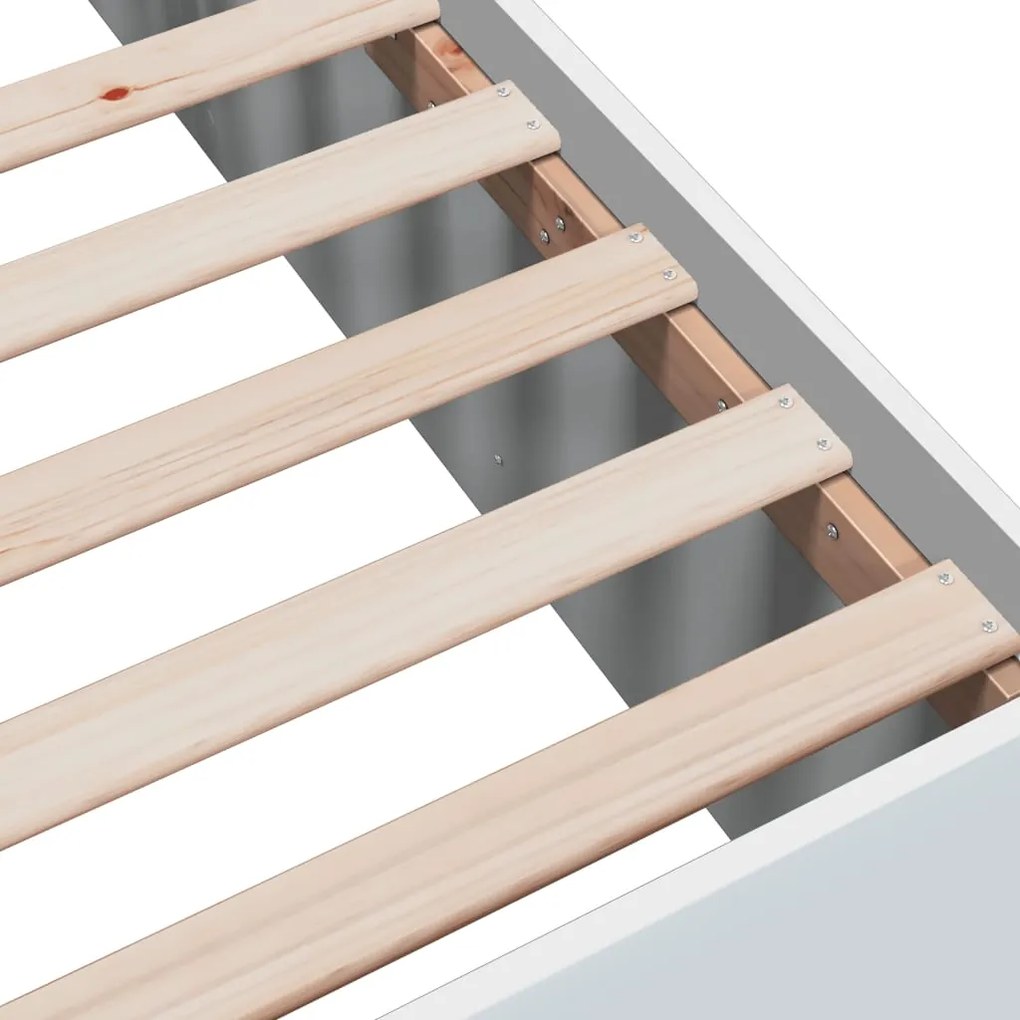 Estrutura de cama 200x200 cm derivados de madeira branco
