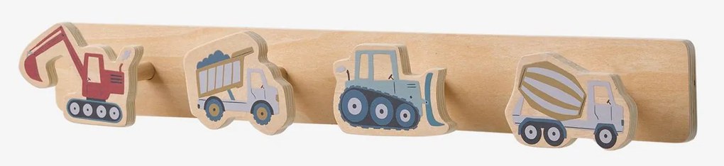 Cabide com 4 ganchos, OBRAS EM CURSO multicolor