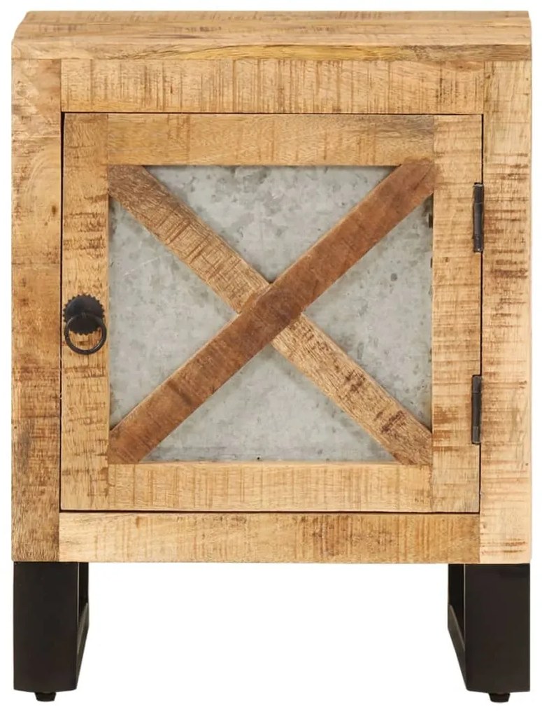 Mesa de cabeceira 40x30x50 cm madeira de mangueira maciça