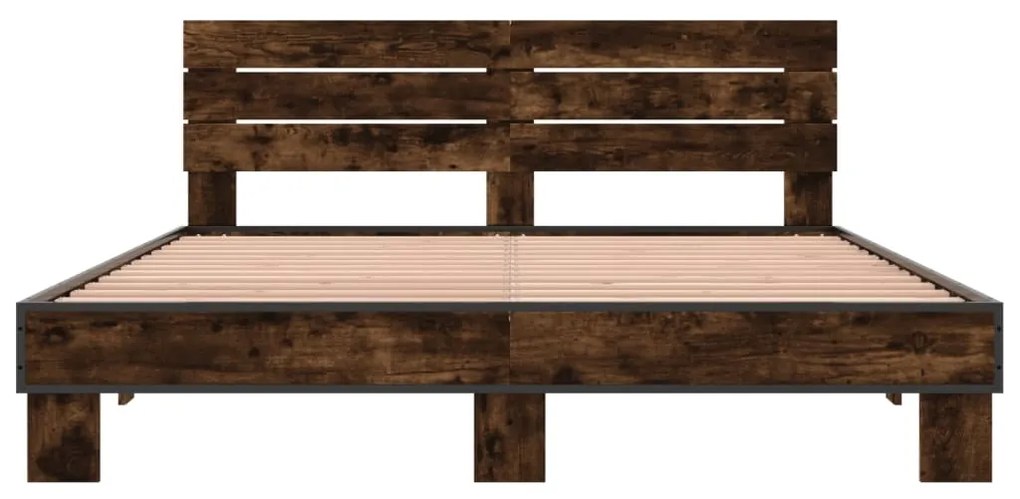 Estrutura de cama 160x200 cm derivados madeira/metal