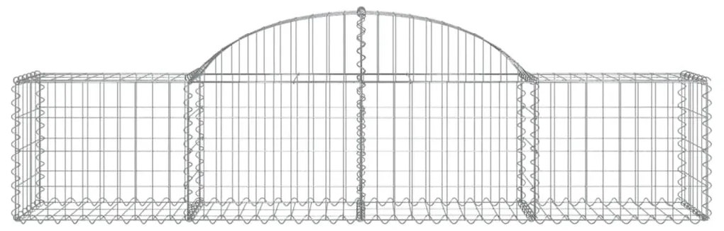 Cestos gabião arqueados 25pcs 200x50x40/60 cm ferro galvanizado
