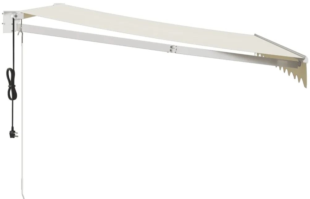 Toldo retrátil automático 3x2,5 m cor creme