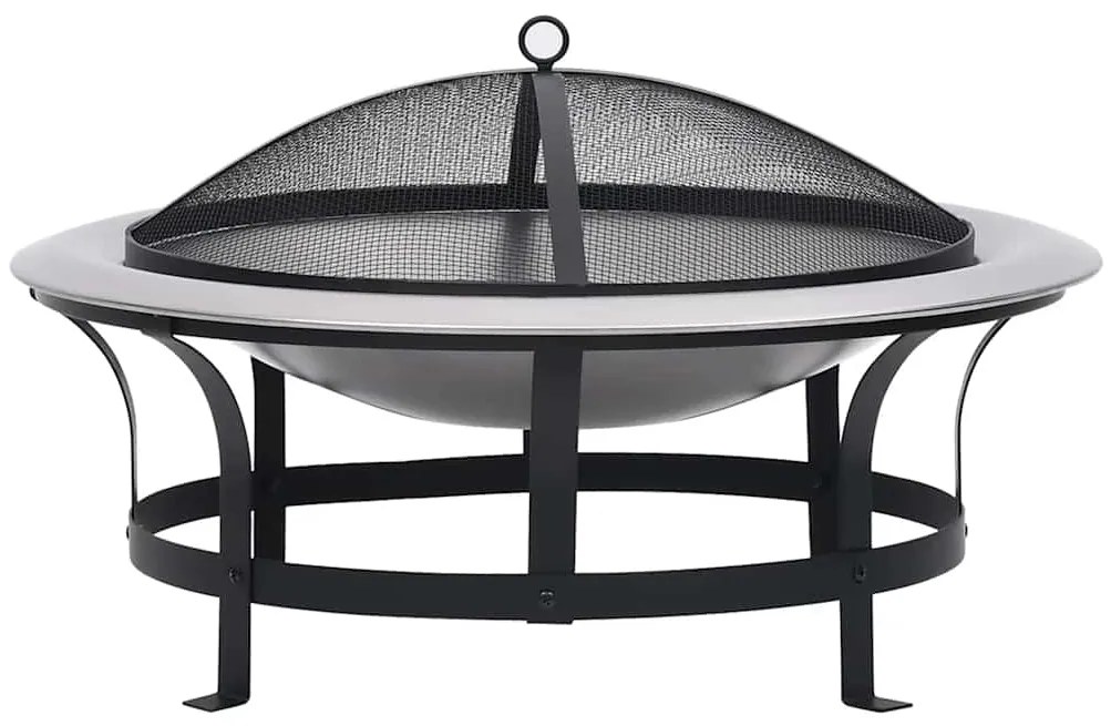 Braseira de exterior com grelha aço inoxidável 76 cm