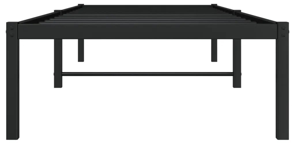 Estrutura de cama 80x200 cm metal preto