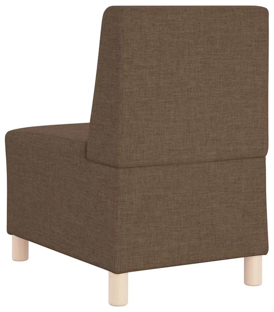 Cadeira de Sofá Cinza Claro 55 cm em Tecido 2 pcs Castanho