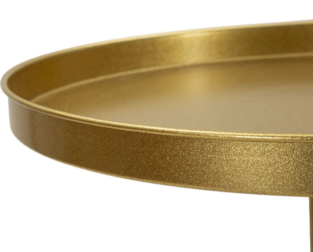 Mesa Doha - Metal Dourado - Ø 41 cm x 80 cm