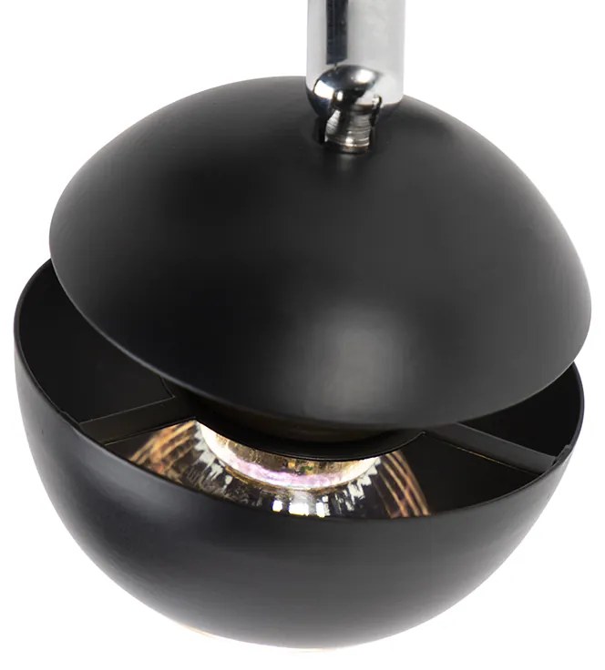 Projetores modernos 2 luzes preto com interior dourado - Buell Deluxe Moderno