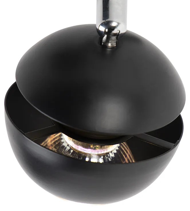 Spot moderno 2-light black com interior dourado - Buell Deluxe Moderno