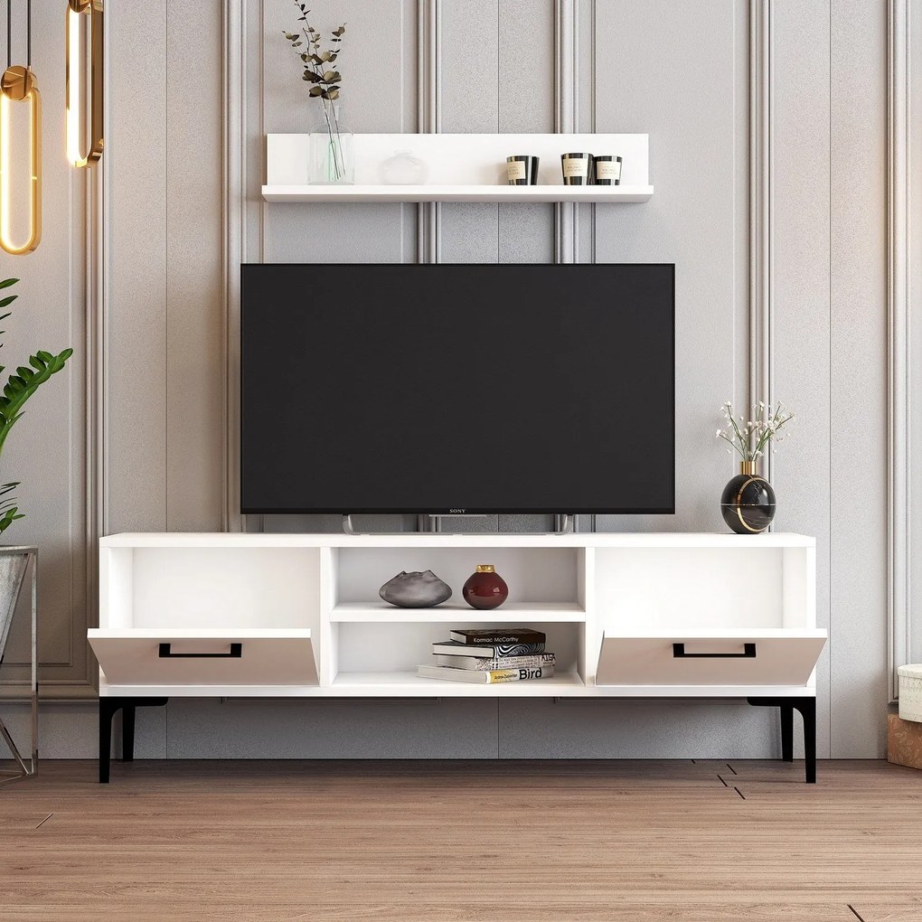 Unidade TV Riga – Branco – 140 cm x 48 cm x 30 cm