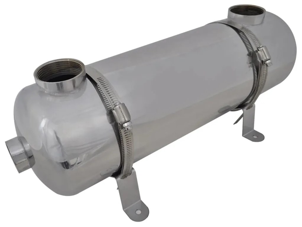 90869 vidaXL Permutador de calor, piscina, 485 x 134 mm 60 kW