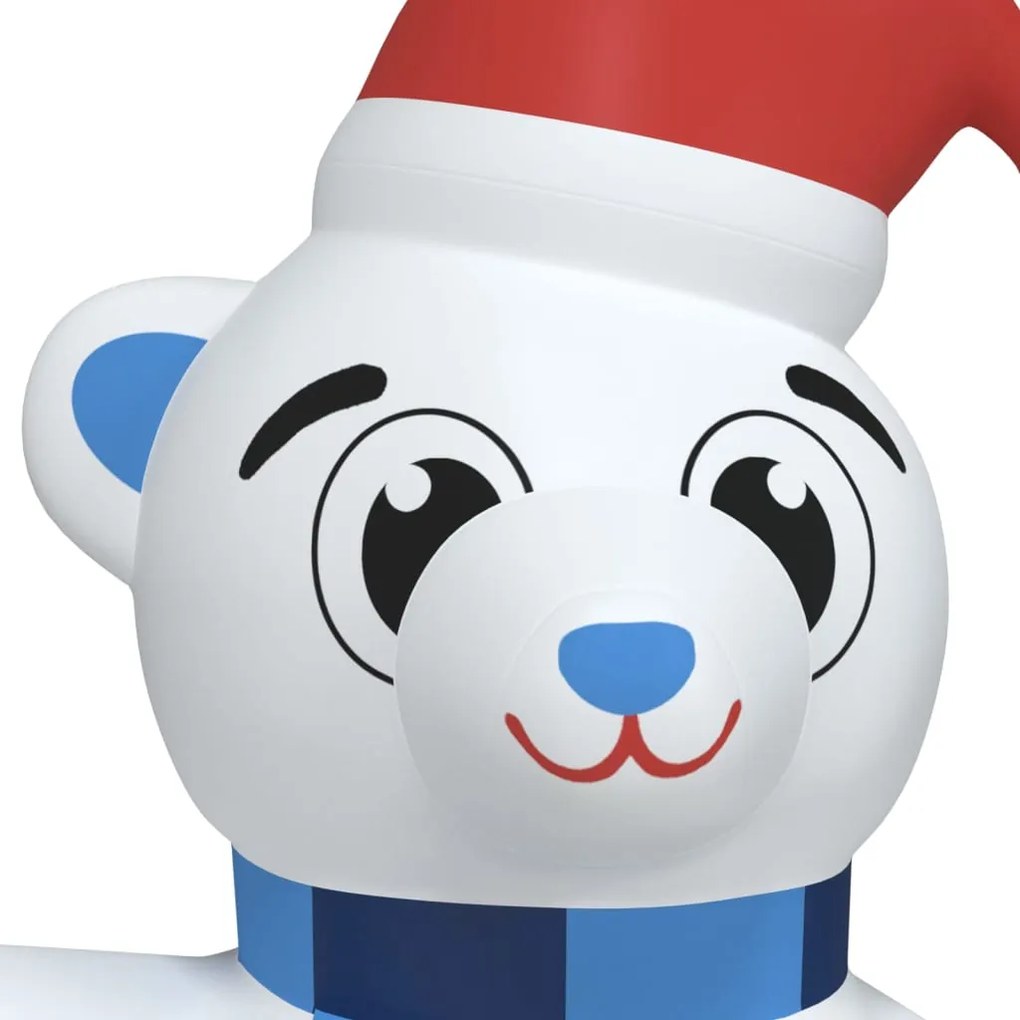 Urso de Natal insuflável com luzes LED 180 cm