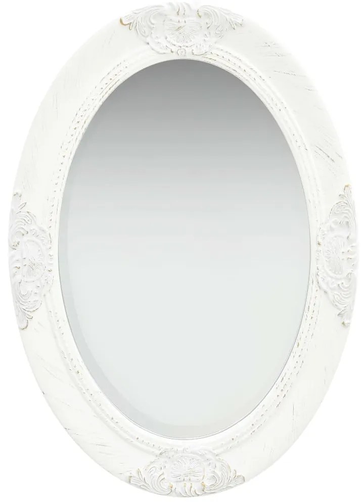 Espelho de parede estilo barroco 50x70 cm branco