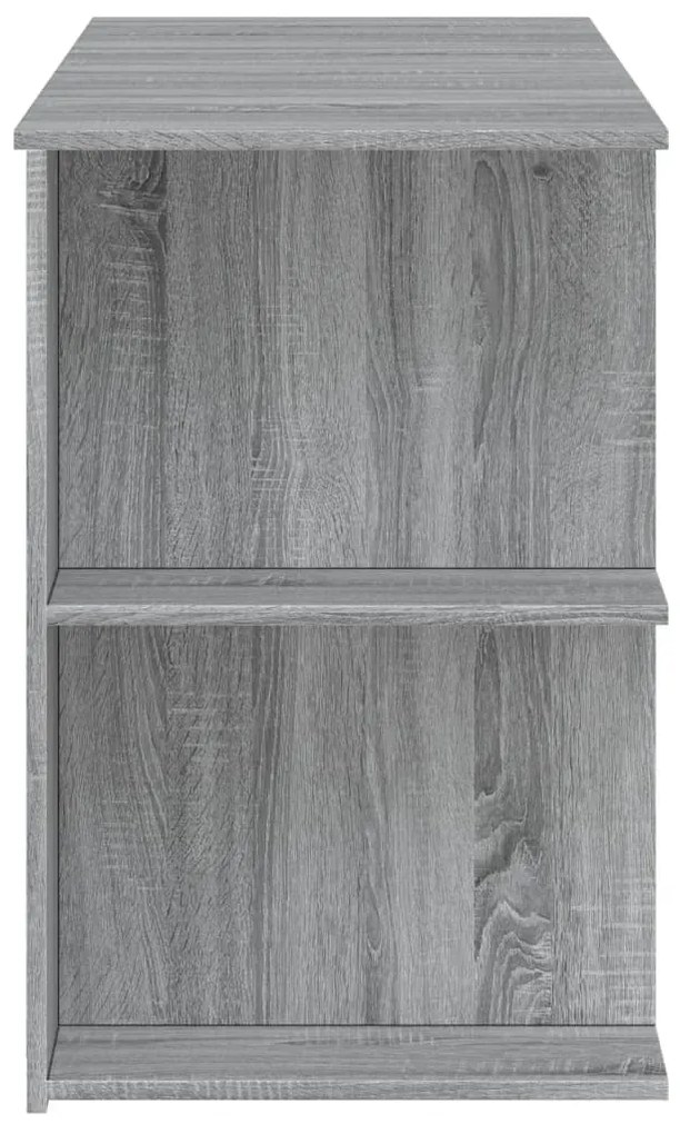 Secretária 140x50x75 cm derivados de madeira cinzento sonoma