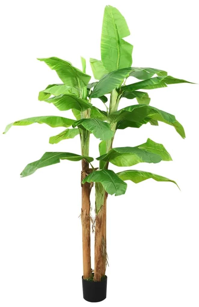 Árvore bananeira artificial com vaso 285 cm verde