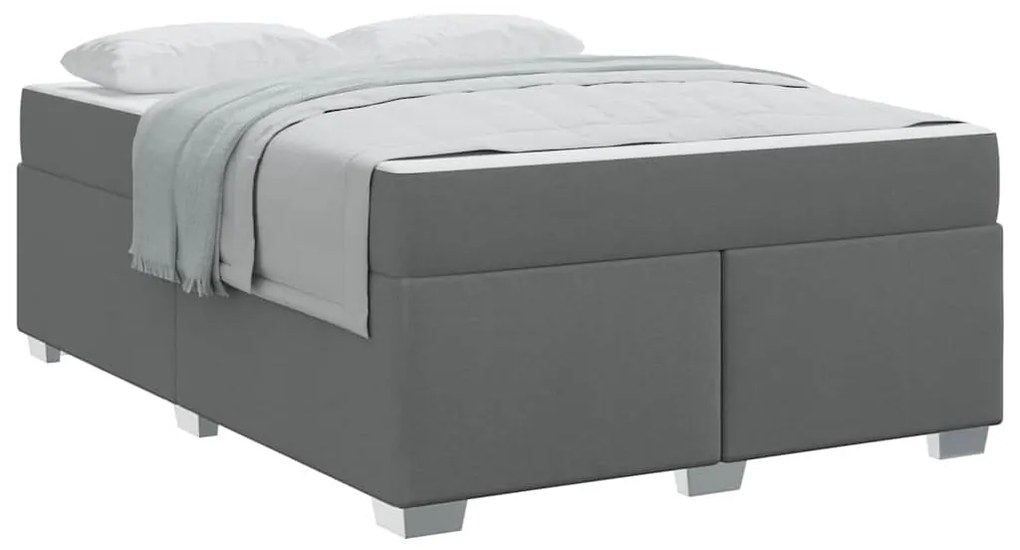 Estrutura da Cama Outros Cinzento escuro 160 x 200 cm tecido