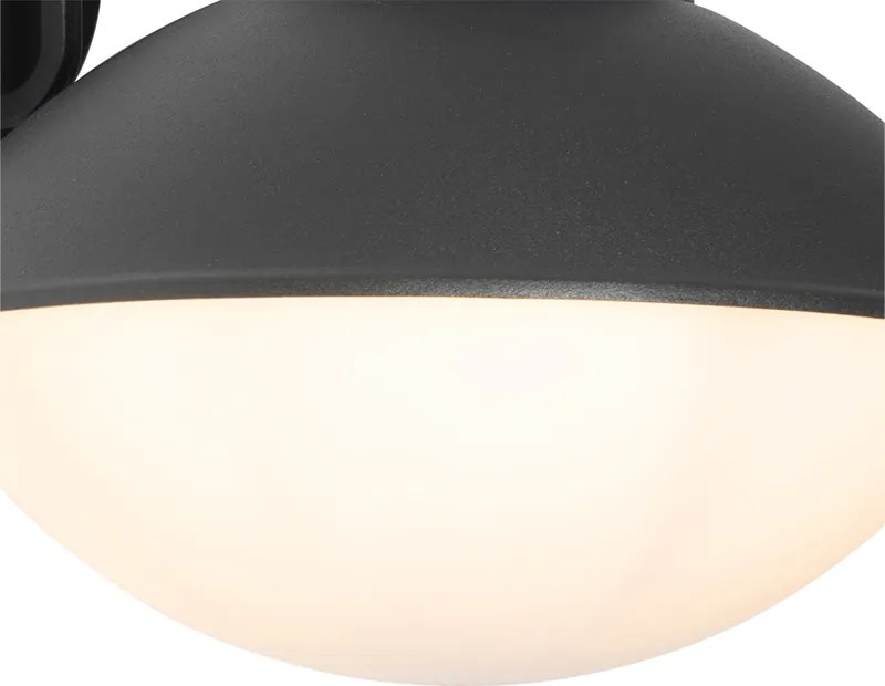 Candeeiro de parede exterior moderno preto IP44 - Marcel