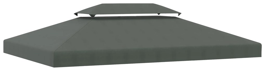 Toldo de Substituição 4x3m para Pérgola de Jardim - Dupla Camada com 1