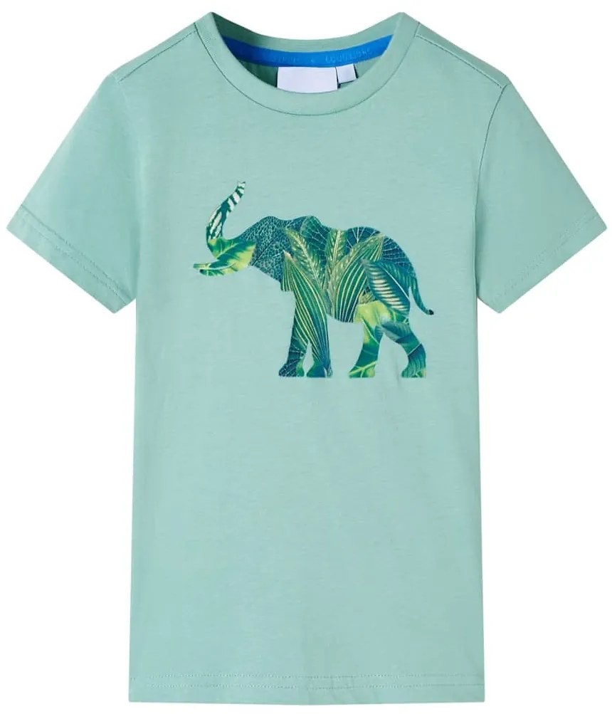 T-shirt para criança caqui-claro 128