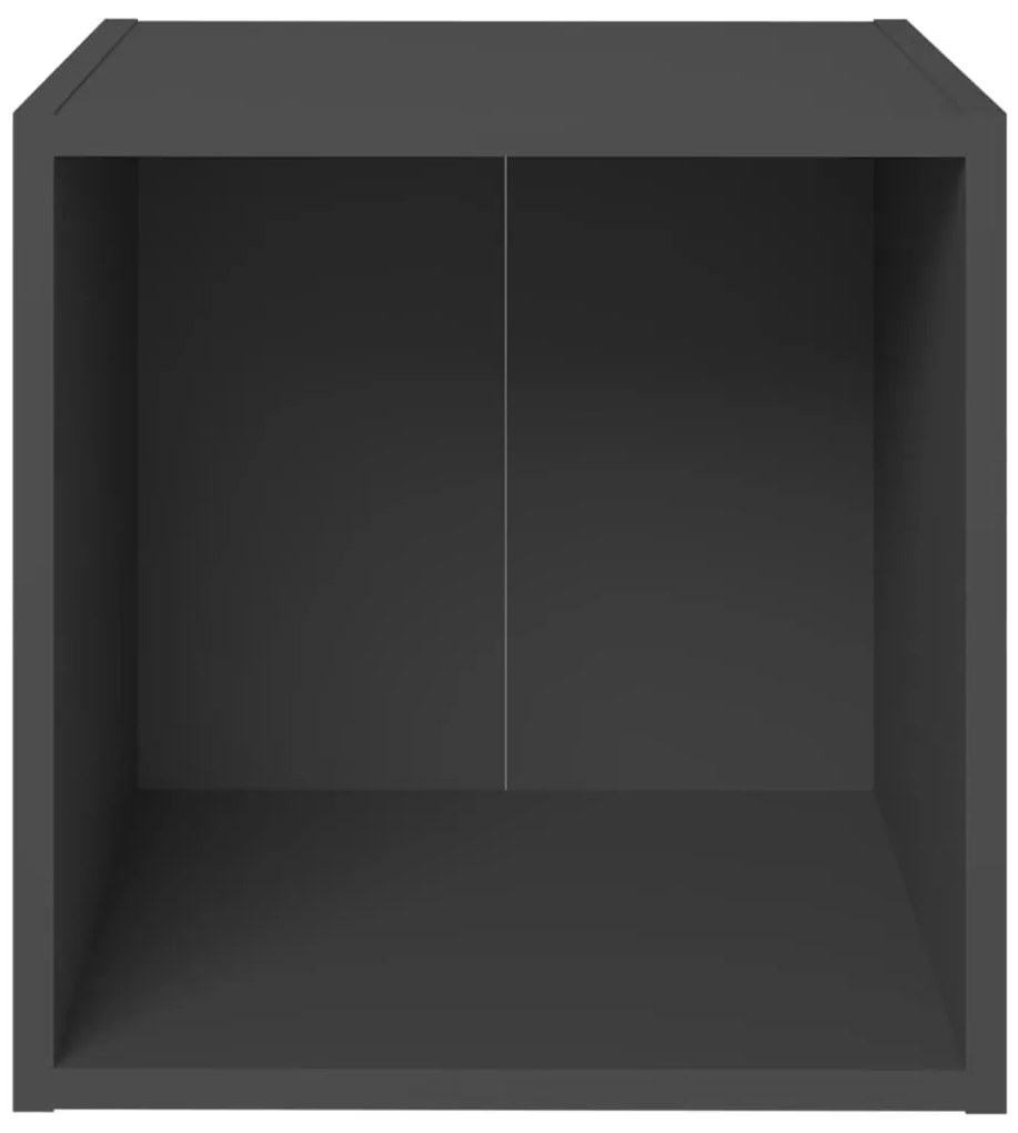 Móveis de TV 4 pcs 37x35x37 cm derivados de madeira cinzento