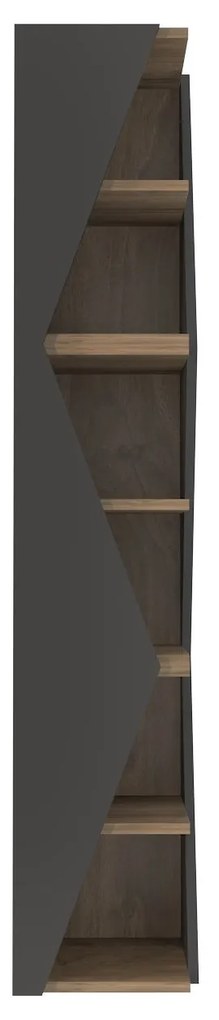 Estante Arrow – Preto Nogueira – 31,8x165x31,8 cm