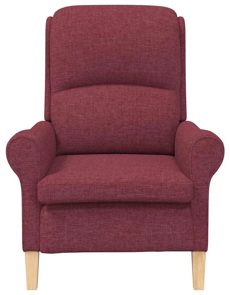 Poltrona vermelho vinho 52 cm tecido