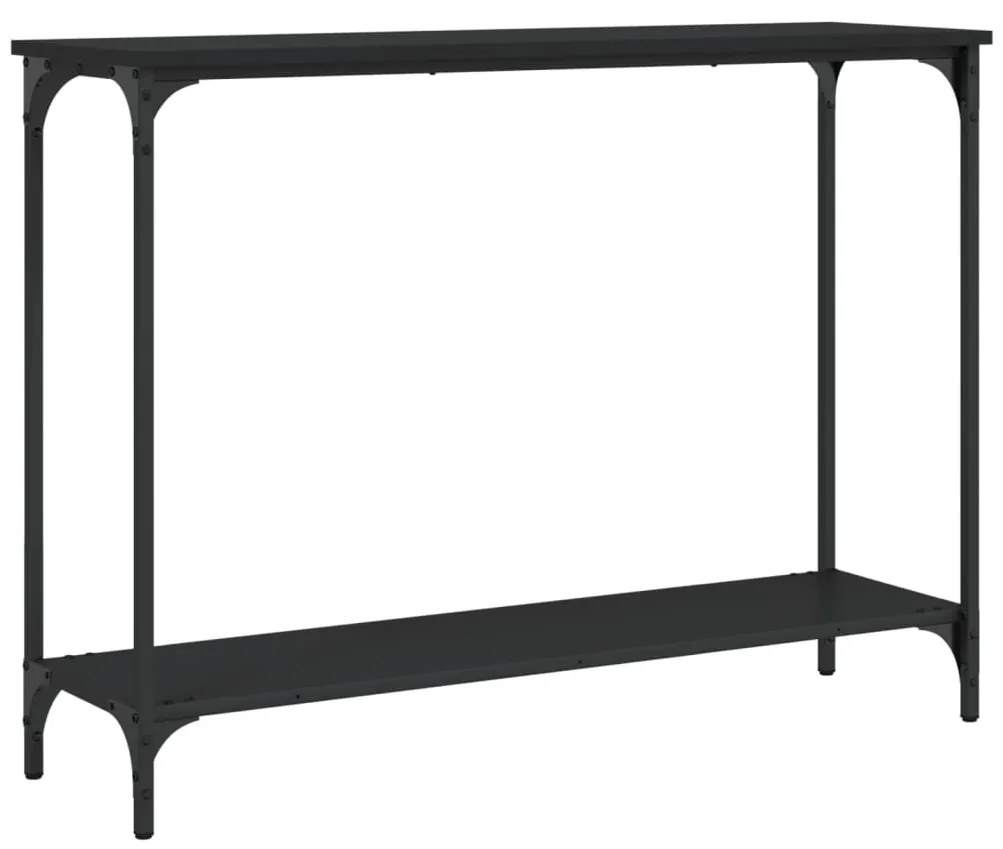 Mesa consola 101x30,5x75 cm derivados de madeira preto