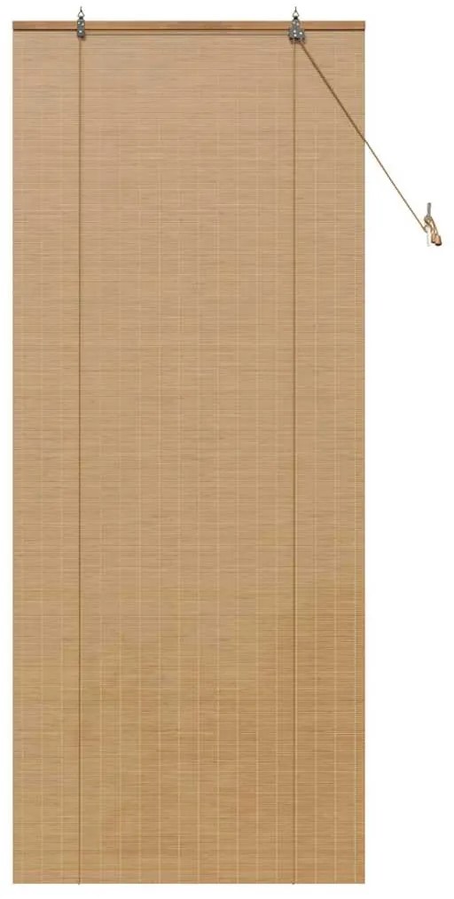 Persianas e Sombras de Janela Marrom Claro 80 x 220 cm Bambu