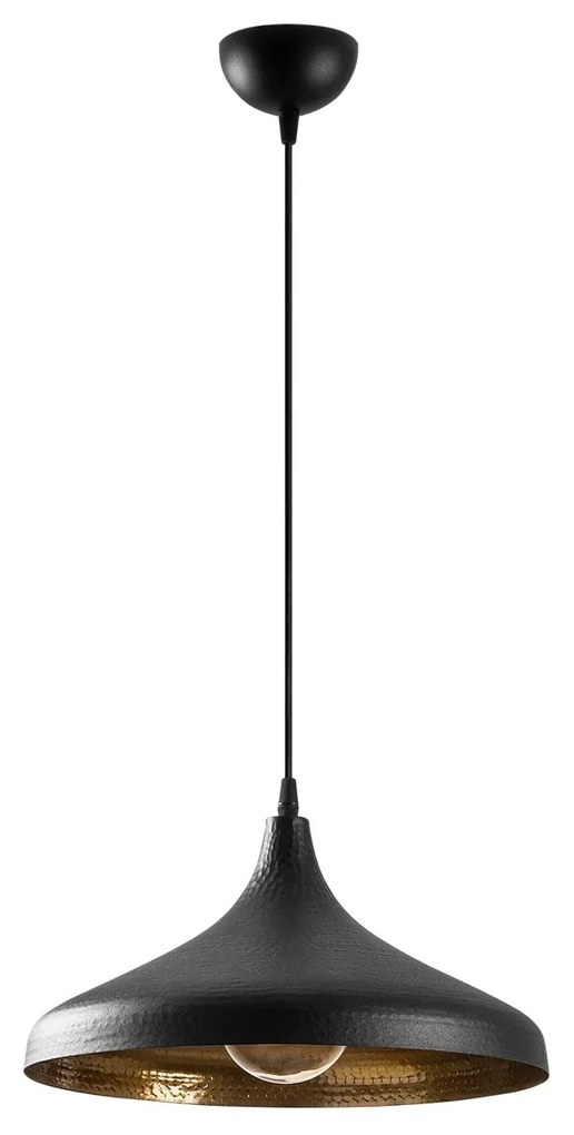 Candeeiro de Teto Tattoo – Preto – 36 x 36 cm