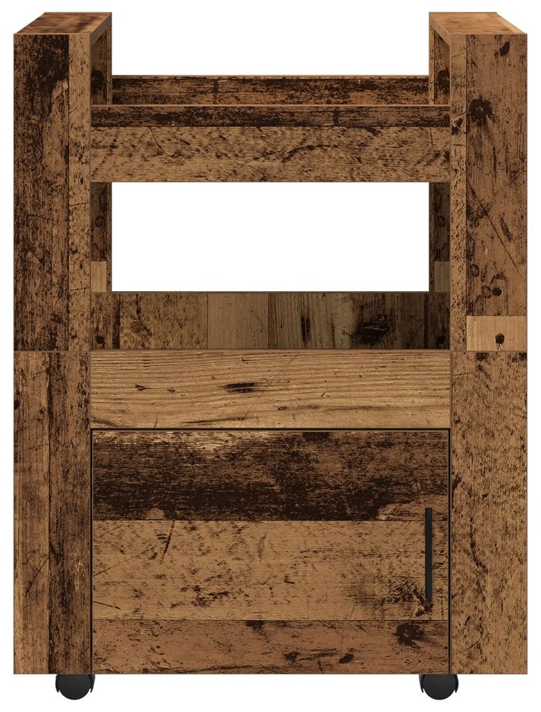 Carro de Cozinha vidaXL Madeira Velha 60x45x80 cm Madeira Revestida