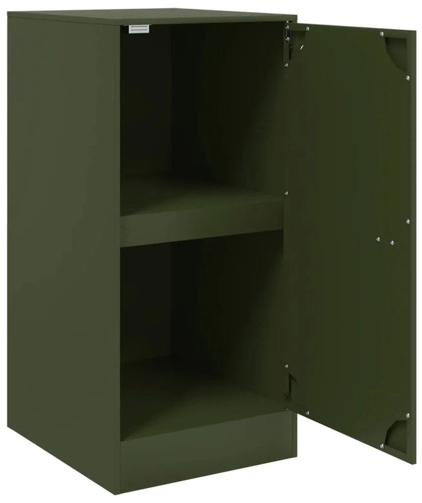 Aparador 34,5x39x73 cm aço verde azeitona