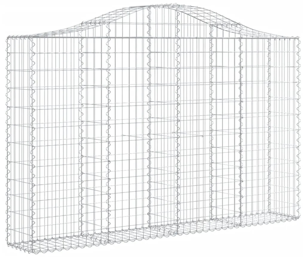 Cestos gabião arqueados 12pcs 200x30x120/140 ferro galvanizado