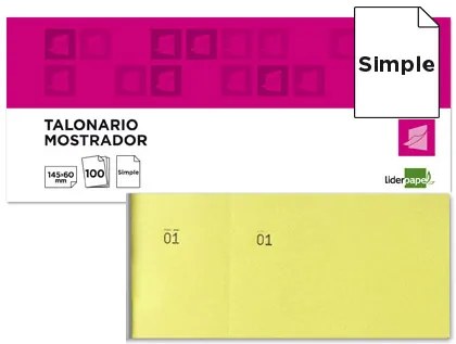 Bloco de Talões 1/3 Amarelo