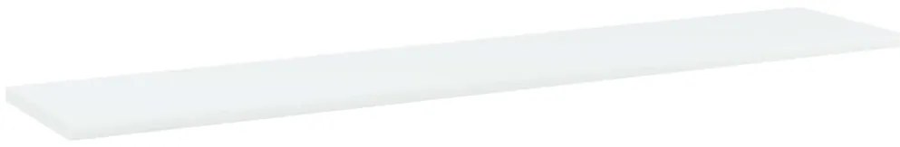 Prateleiras estante 4 pcs 100x20x1,5cm contraplacado branco