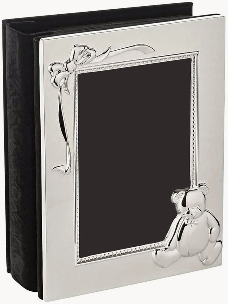 Álbum de fotografias banhado a prata Bim