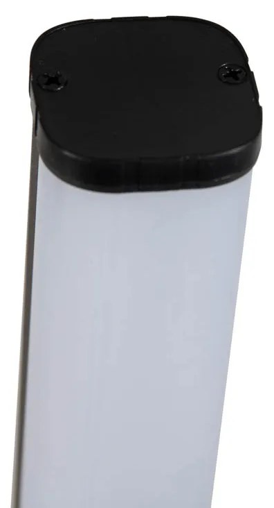 Candeeiro de pé néon preto com LED RGB regulável - Tijs Design