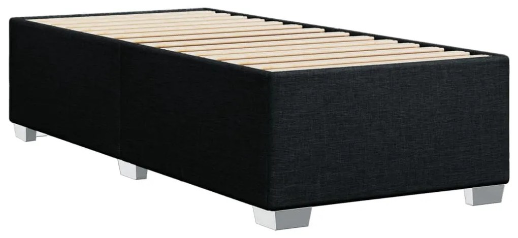 Estrutura de cama 90x200 cm tecido preto