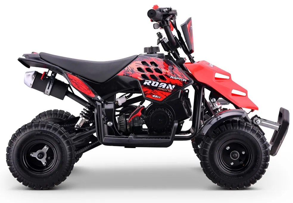 Mini moto 4 gasolina para crianças 49cc Raptor R4 Rosa (Cópia)