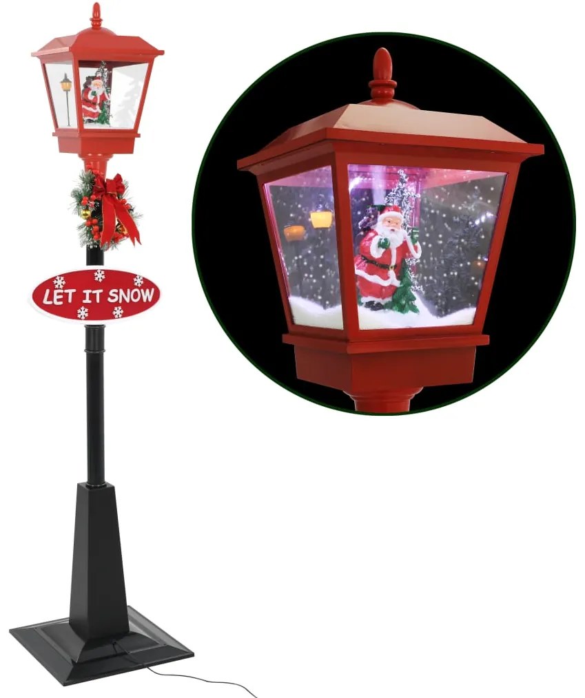 vidaXL Candeeiro de rua natalício com Pai Natal 180 cm LED