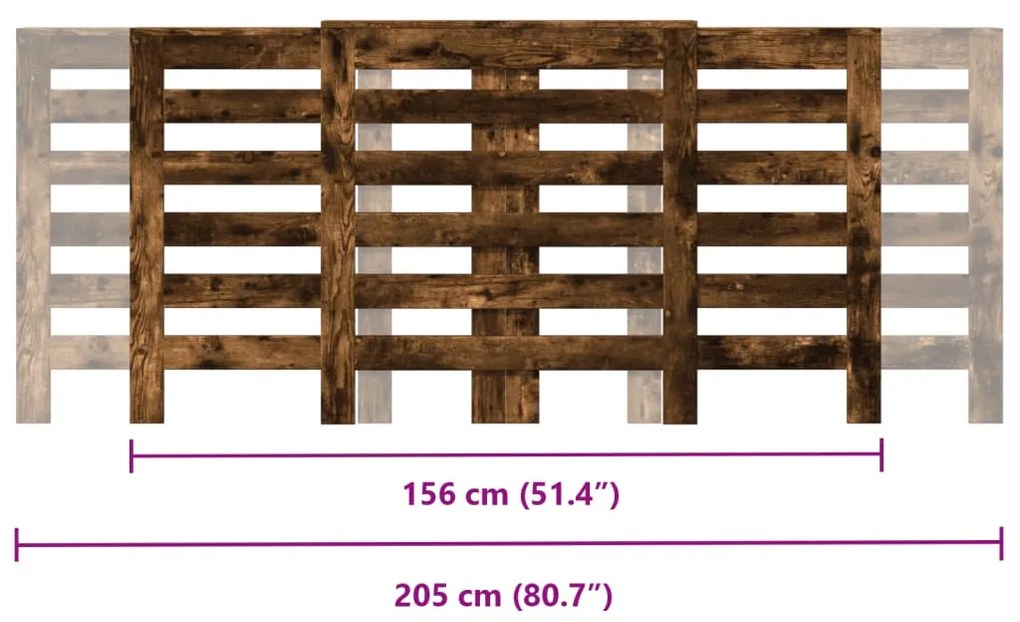 Cobertura de radiador derivados de madeira carvalho sonoma