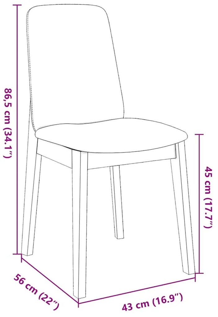 Cadeiras de jantar com almofadões 2 pcs madeira maciça castanho