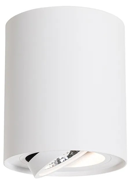Foco de teto moderno branco rotativo e inclinável AR70 - Rondoo Up Moderno