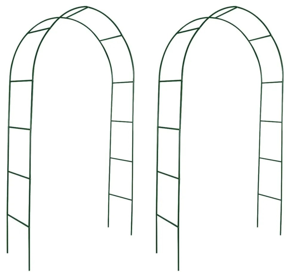 40776 vidaXL Arco de Jardim 2 Peças para Trepadeiras