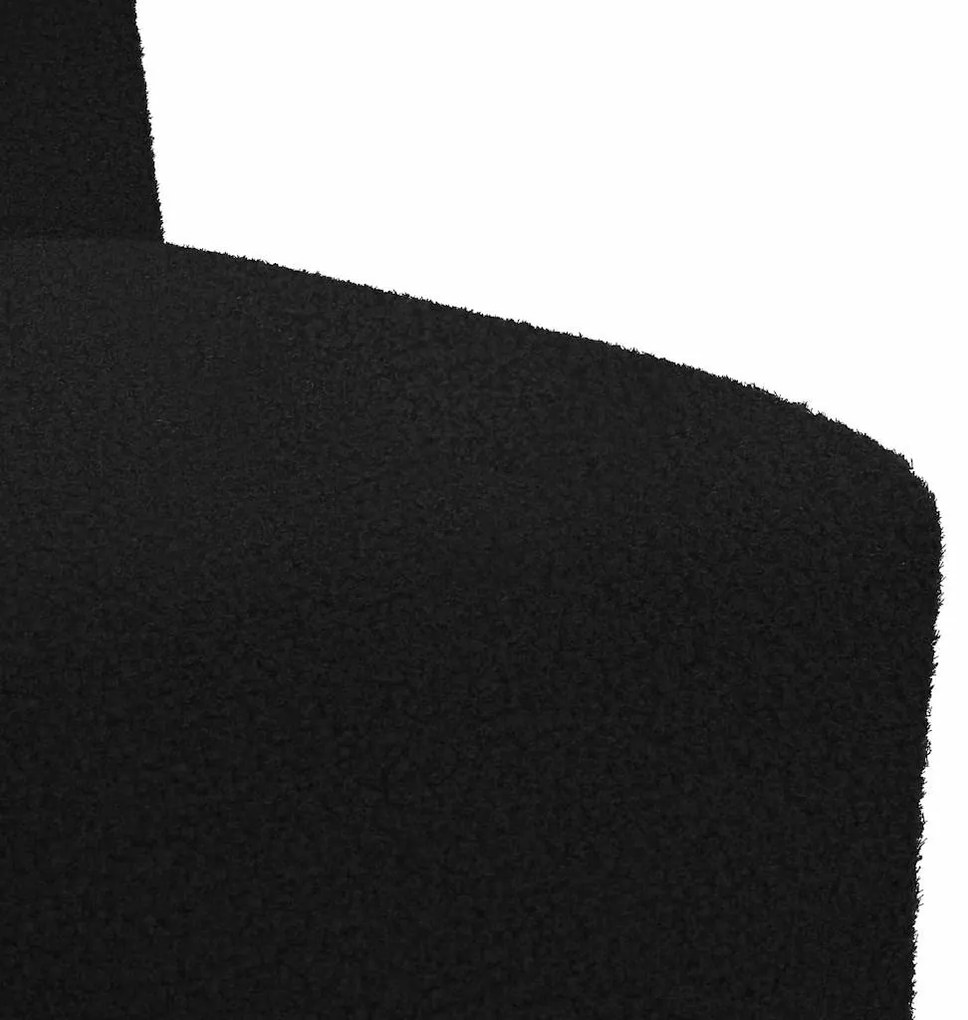 Sofá Chiar 3 pcs Preto 55 x 74 x 82 cm Tecido de veludo côtelé