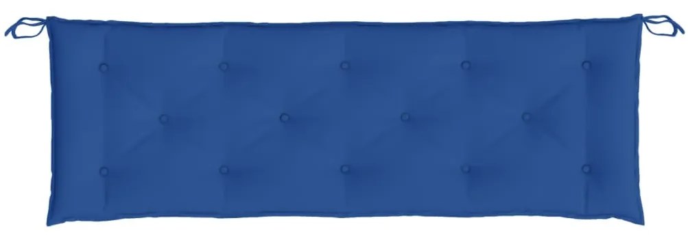 Almofadões banco jardim 2 pcs 150x50x7cm tecido oxford azul