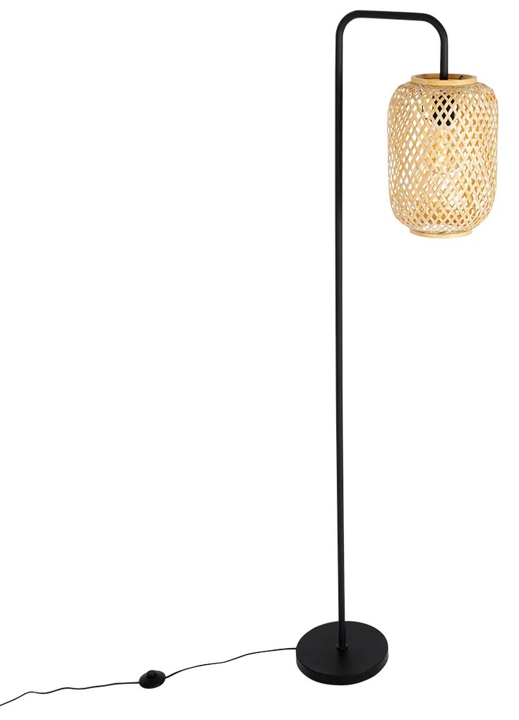 Candeeiro de pé inteligente em bambu com WiFi ST64 - Yvonne